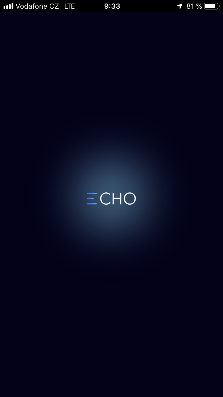 Náhled aplikace ECHO